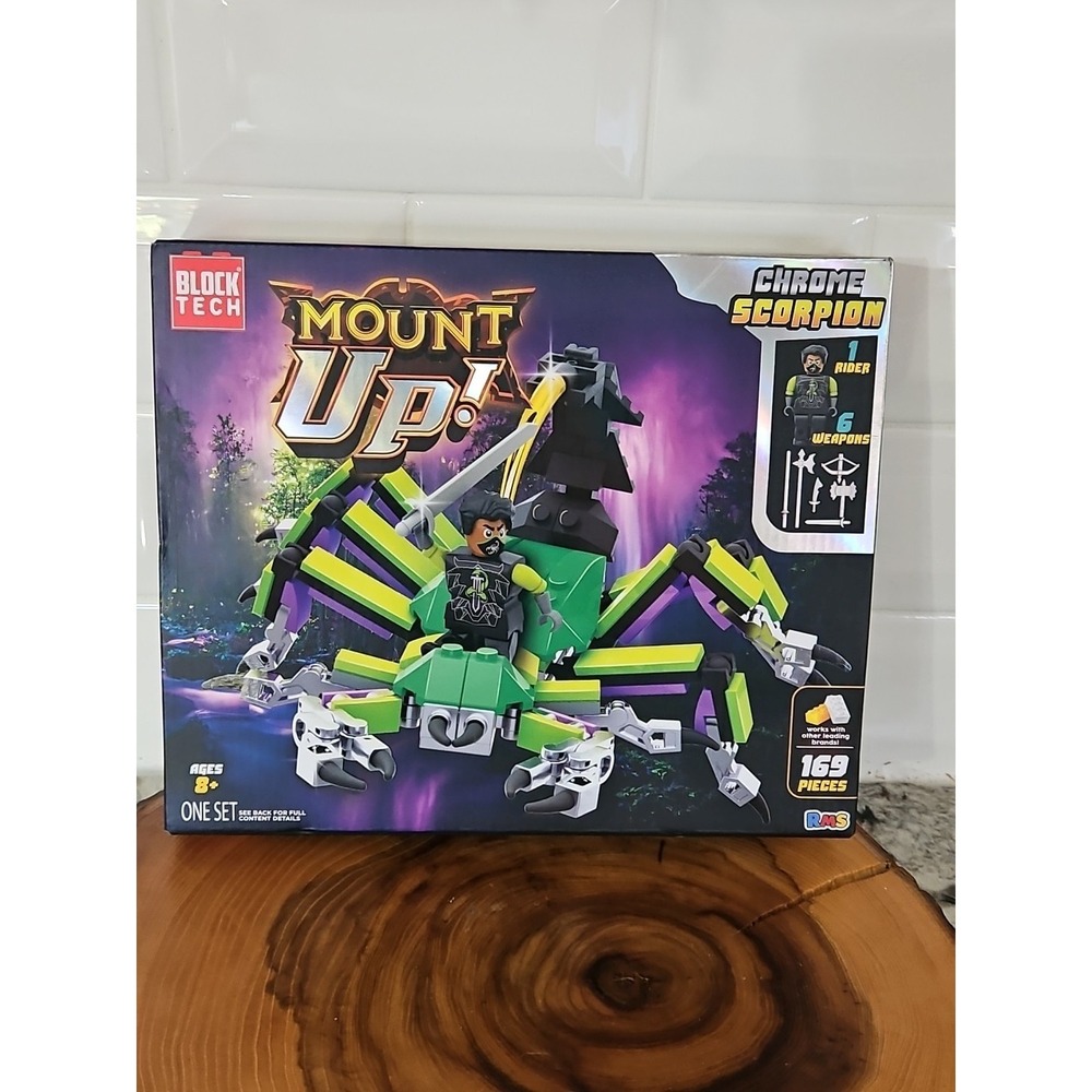 NEW, BLOCK TECH - MOUNT UP! -CHROME SCORPION - Block Set 169 Pieces